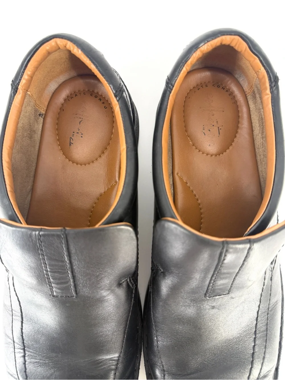 Clarks Escalade Step Leather Comfort Loafers 13 Airline Crew Business Casual